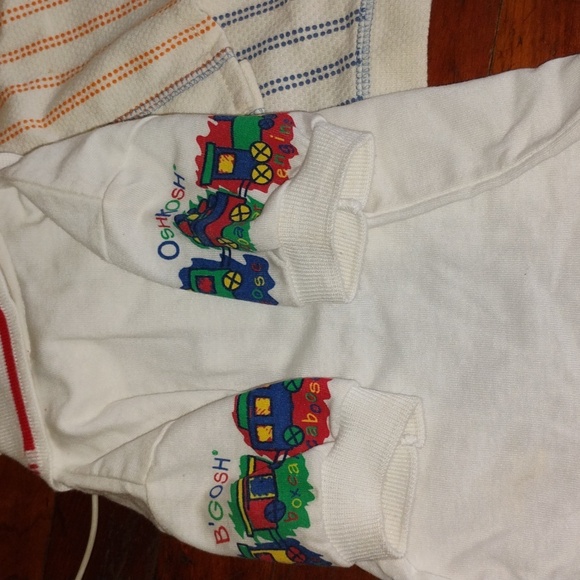 π OshKosh B'Gosh vintage Choo Choo Train Short Sleeve t-shirt 3/6 months NWT - Picture 2 of 15